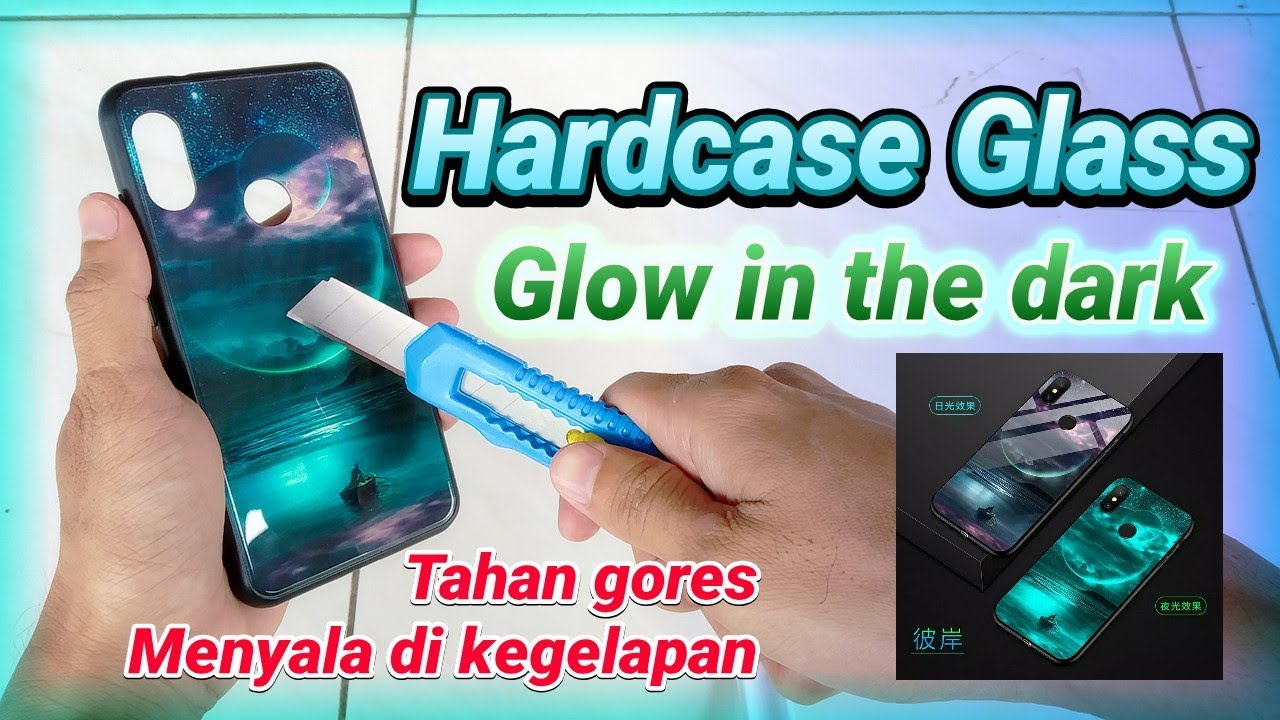 Softcase Hardcase  Glass Glow in The dark