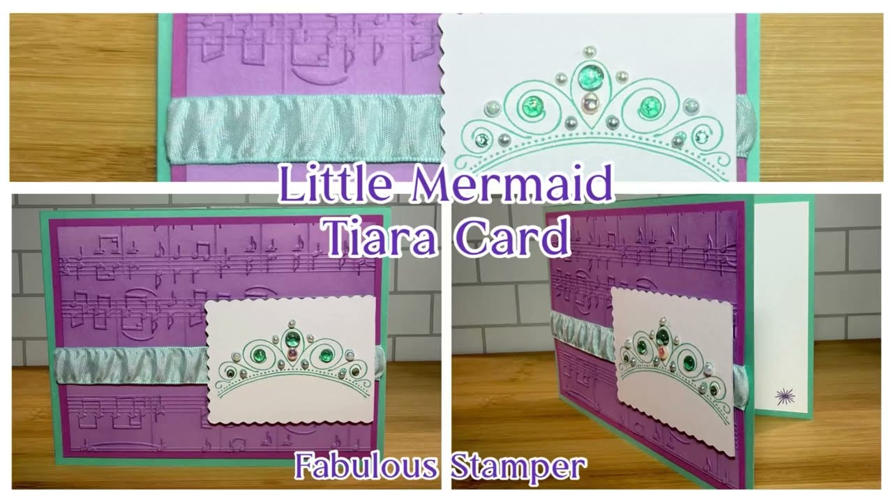 Little Mermaid Tiara Card