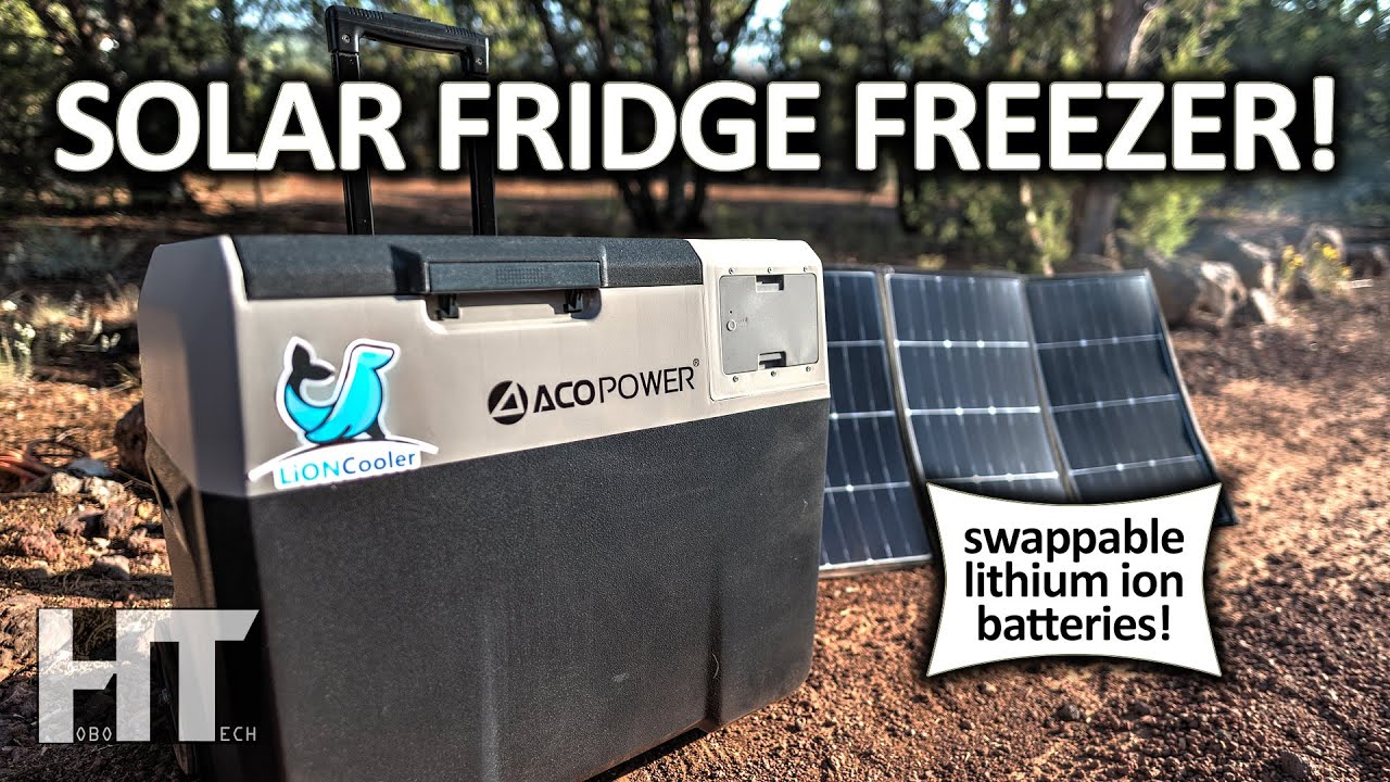 First SOLAR POWERED 12v Cordless Fridge! ACOPOWER LiONCooler X40A Refrigerator Freezer Review