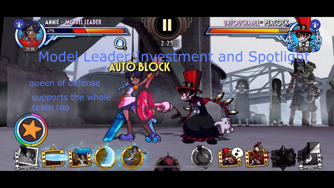 The Queen of Defense: Model Leader Investment and Spotlight - Skullgirls Mobile