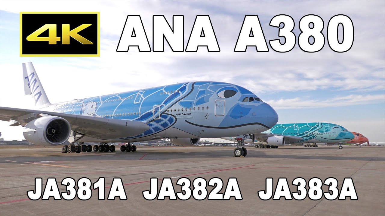 [4K] ANA Airbus A380 