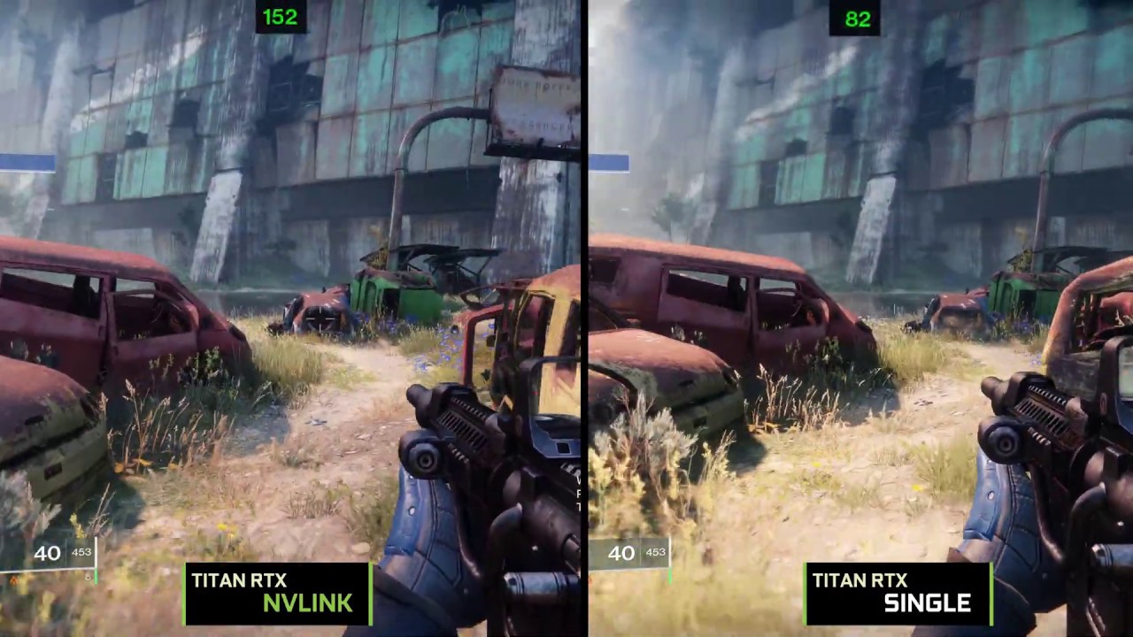 Destiny 2 Steam - 4K Highest TITAN RTX NVLINK (SLI) Vs TITAN RTX Single