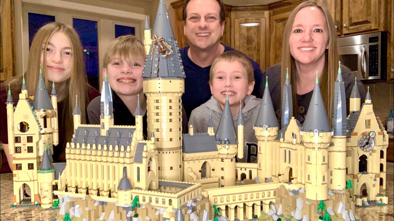 Harry Potter Hogwarts Castle, Hogwarts Lego Astronomy Tower and Lego Clock Tower.  Lego# 71043