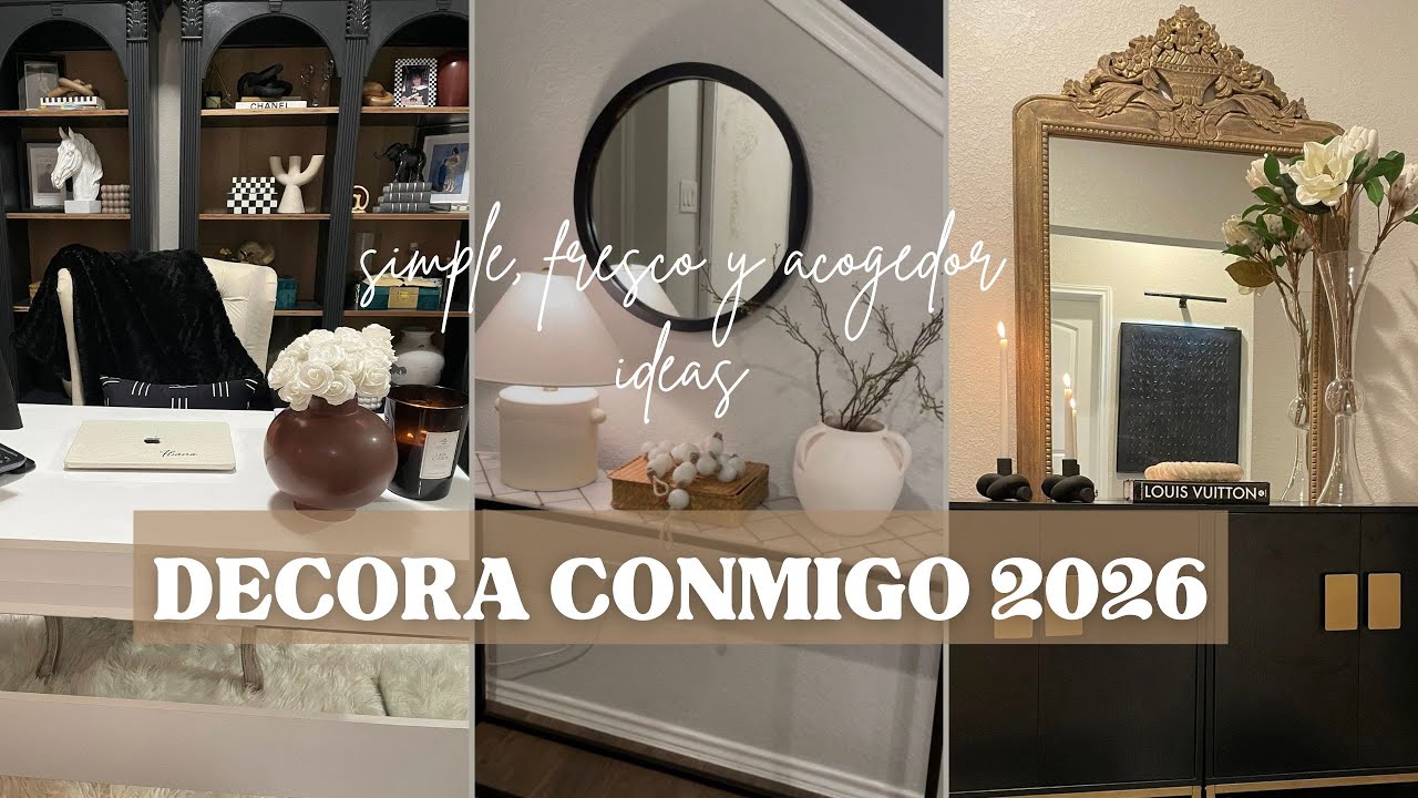 DECORACION IDEAS para que  tu  HOGAR lusca bonito y  ACOGEDOR /DECORANDO ESPACIOS/HOME DECOR 2026