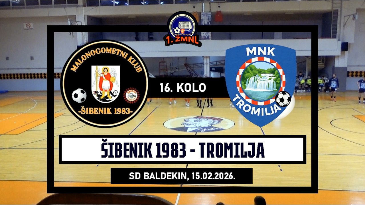 1. ŽMNL: ŠIBENIK 1983 - TROMILJA  1:2, 15.02.2026.