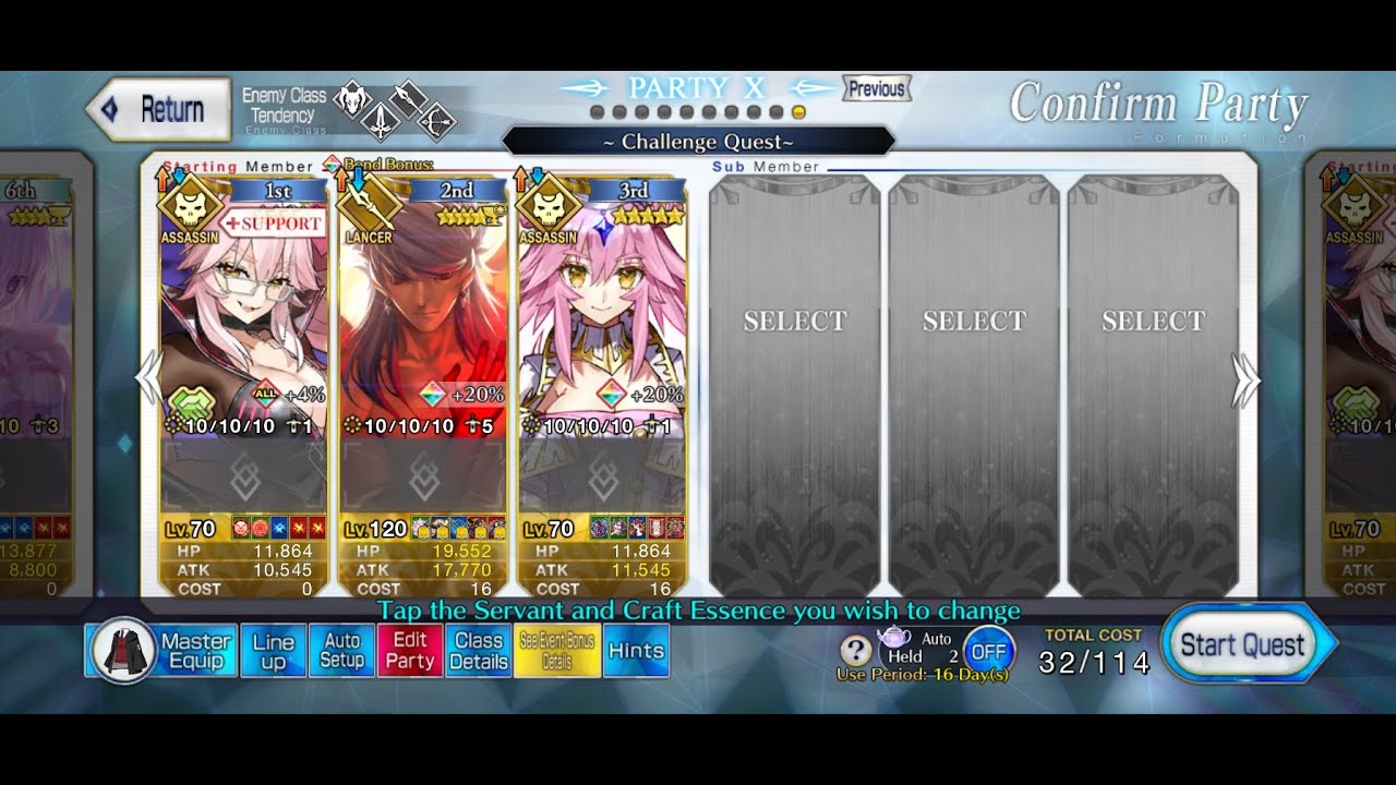 [FGOAA TA] Legendary Water Source 3T ft. Romulus = Quirinus Frontline Only No CEs