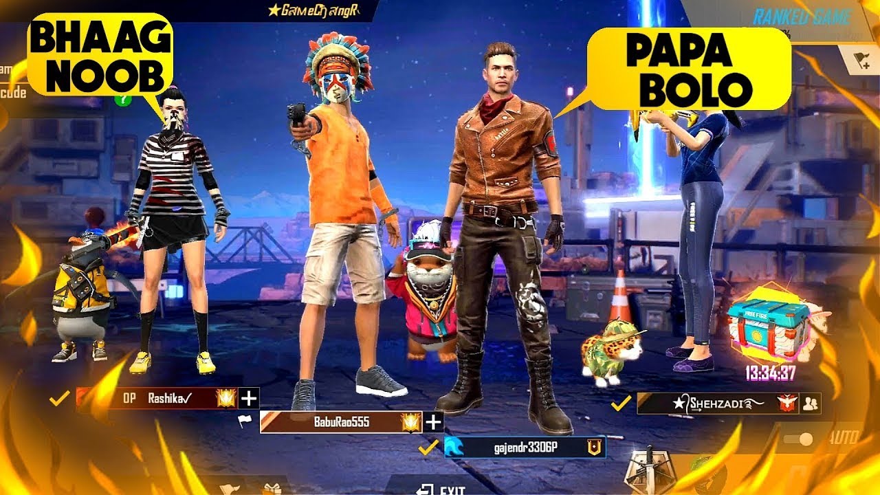 Funny voice over gameplay | full rush gameplay | free fire Max funny compilation 🤣🤯