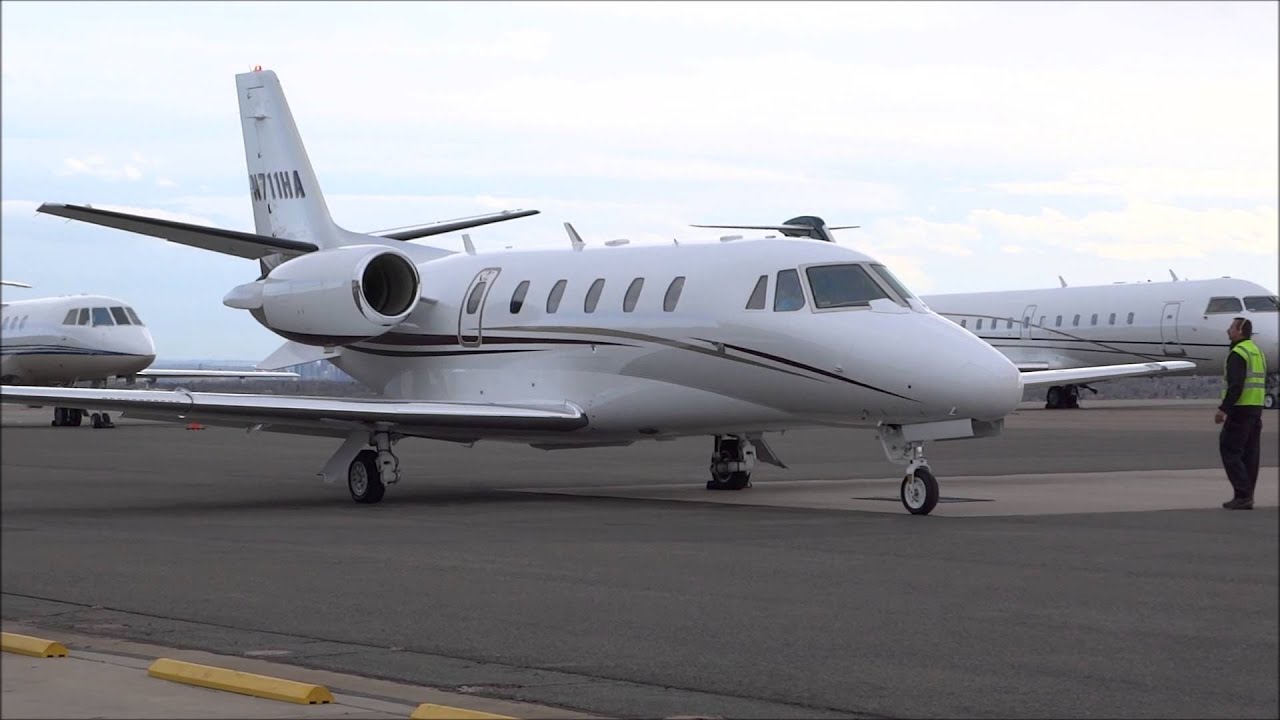 Cessna Citation Excel - Arrival, Engine Start, Taxi, Takeoff