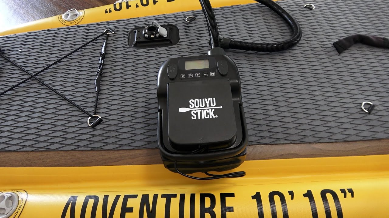 インフレータブルSUPの電動ポンプをレビュー【SOUYU STICK】アウトドア・キャンプにも使えて災害時のモバイルバッテリーとしても使える