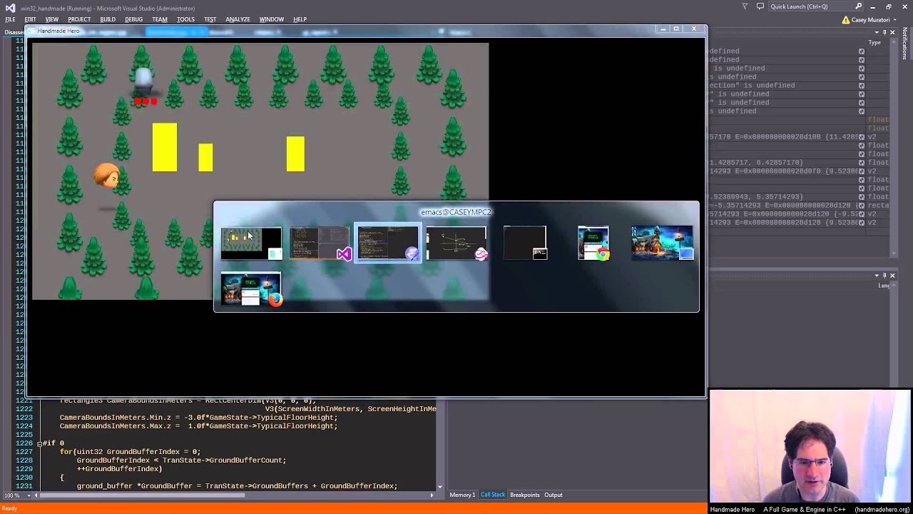 Handmade Hero Day 110 - Unprojecting Screen Boundaries