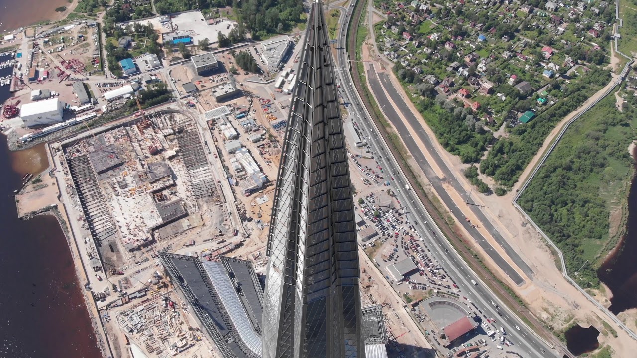 Полет над Лахта-центром Санкт-Петербург 2018