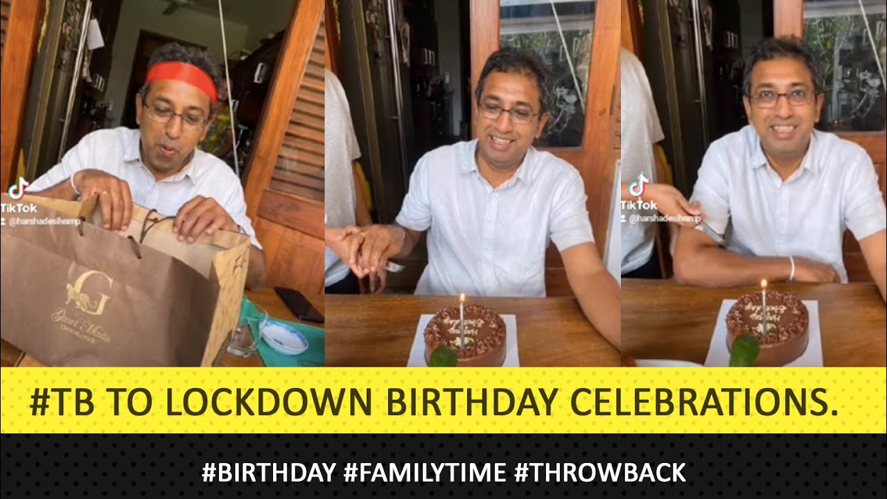 #Tb to Lockdown Birthday Celebrations. #harshadesilva #shorts