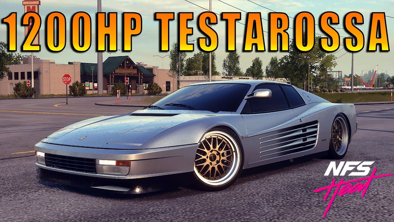NFS Heat - FERRARI Testarossa Coupe Best Engine Fully Upgraded 400+ Ultimate+ Parts