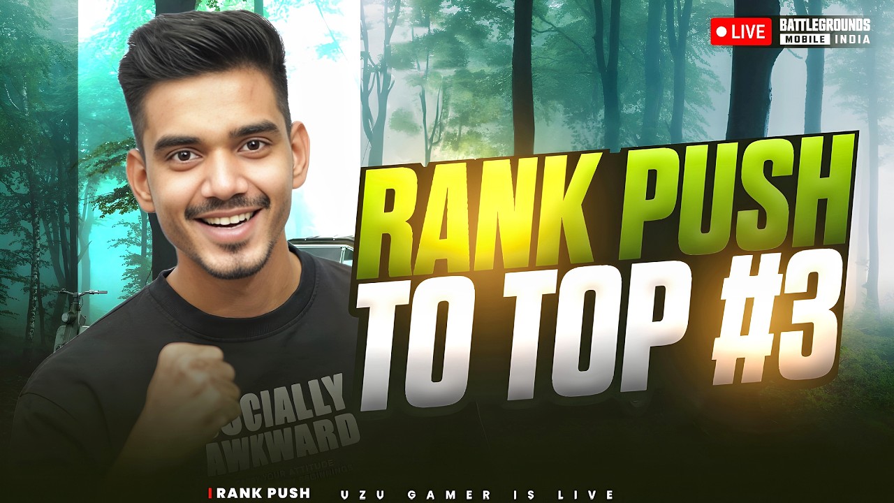 ROAD TO TOP 3 | CONQUEROR RANK PUSH DAY - 18 | BGMI LIVE | UZU GAMER