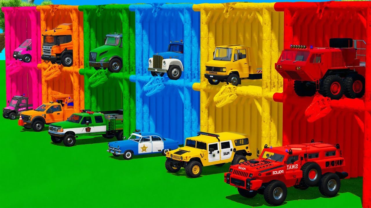 TRANSPORTING COLORFUL MINI PORSCHE & ZETOR TRACTORS WITH TRUCKS - Farming Simulator 22
