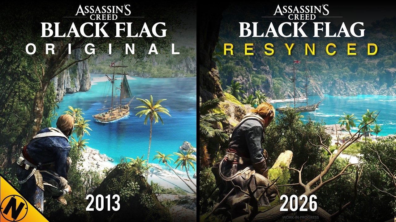 Assassin's Creed Black Flag Resynced vs Original | Direct Comparison