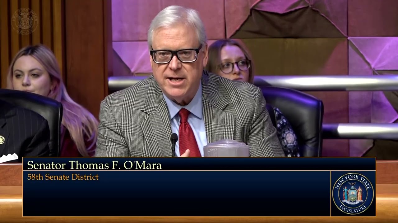 Sen. O'Mara: Clear to New Yorkers, every month in their utility bills, that CLCPA isn't affordable