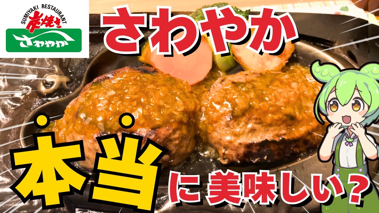 【さわやか】げんこつハンバーグって本当に美味しい？人気サイドメニューも正直レビュー【ずんだもん】