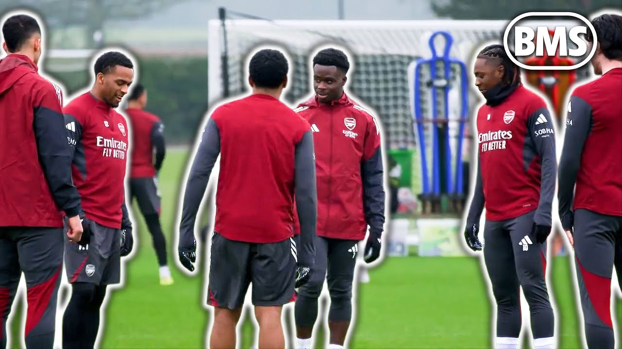 MADUEKE STEALS THE SHOW! 🔥 | Arsenal train ahead of Inter Milan Champions League clash