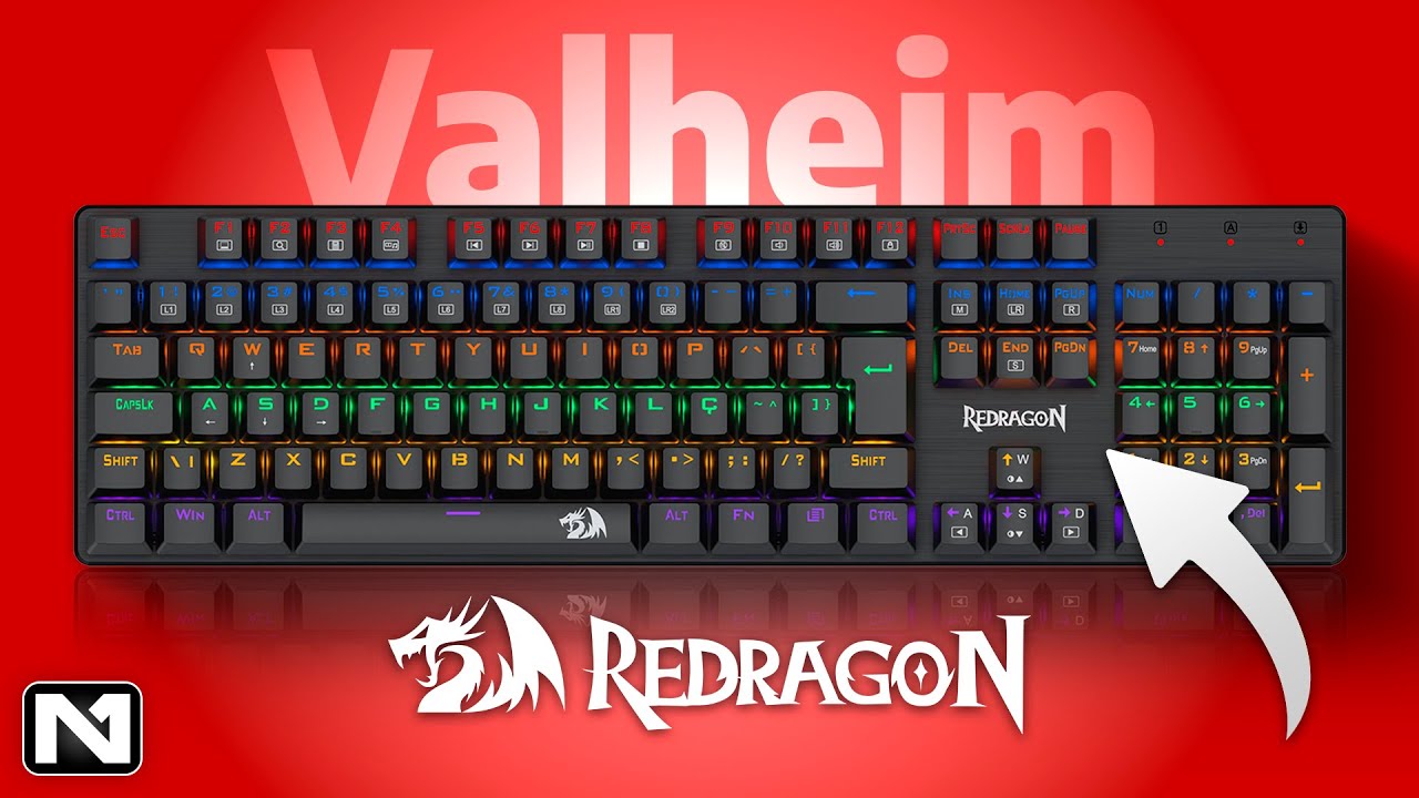 Redragon Valheim K608-R: teclado mecânico bom e barato? Teste completo!
