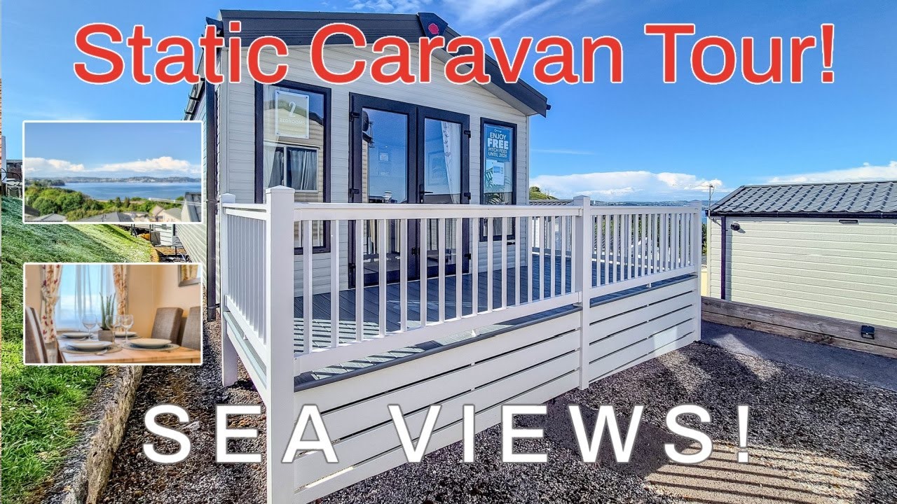 SEA VIEWS!  Devon.  Static Holiday Caravan for sale. Waterside Holiday Park, Paignton, Devon.
