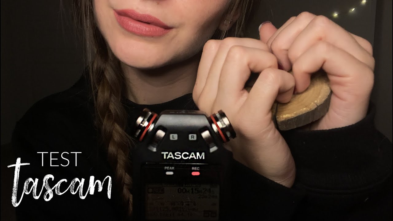 ASMR FR - Test du TASCAM ! 🍂 (tapping intense, mots déclencheurs, crinkles..)