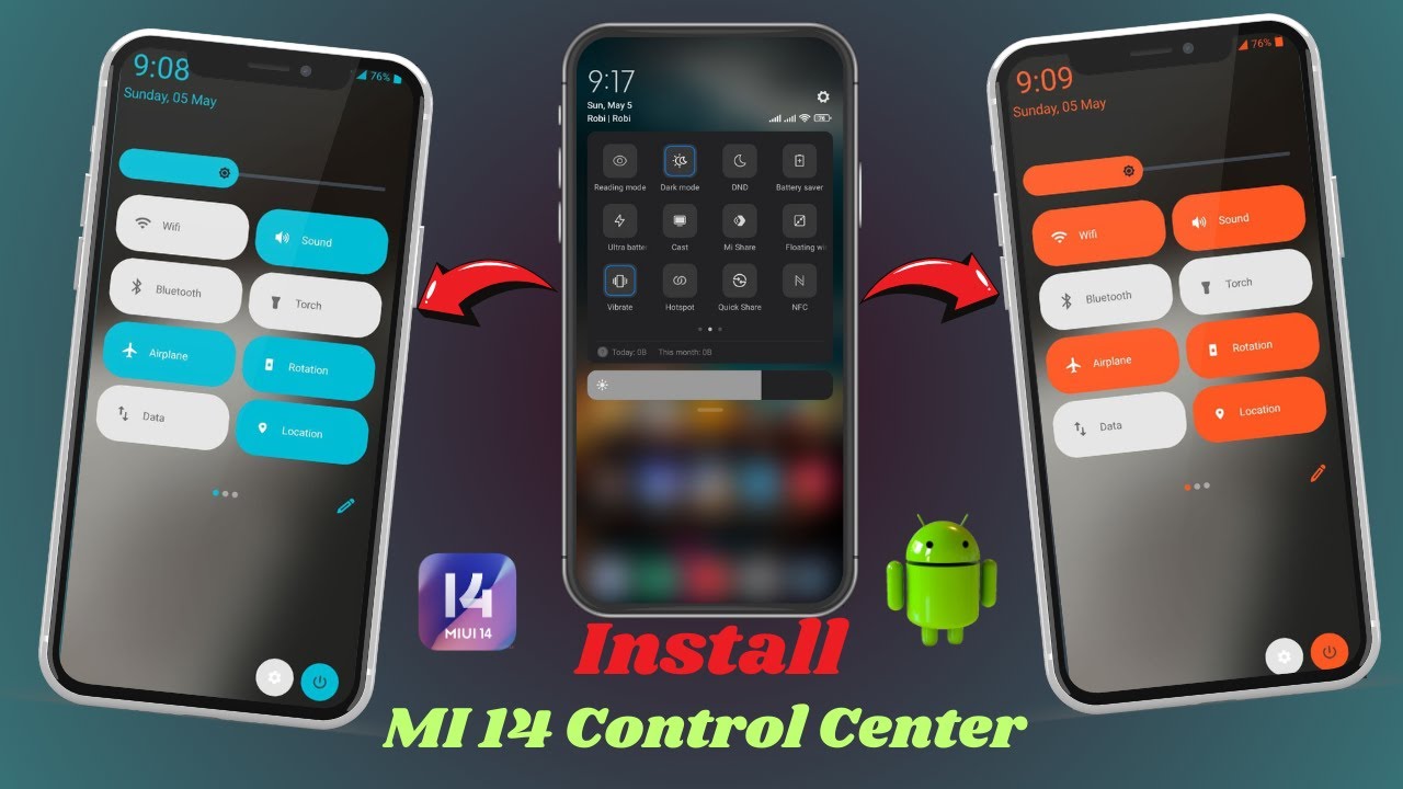 How to Set Android 14 Control Center in any Android Phone