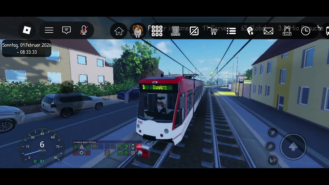 ÖPNV-Simulator Erfurt | Combino Basic 5-Teilig: Linie 3 Melchendorf - Domplatz Nord