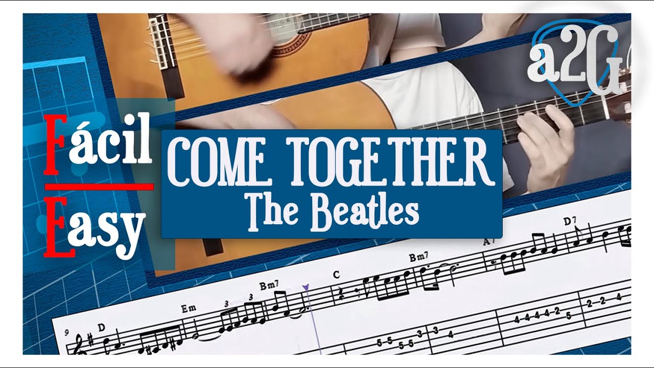 Come Together (The Beatles) ▶ A Dos Guitarras | Tutorial con Partitura y Tablatura