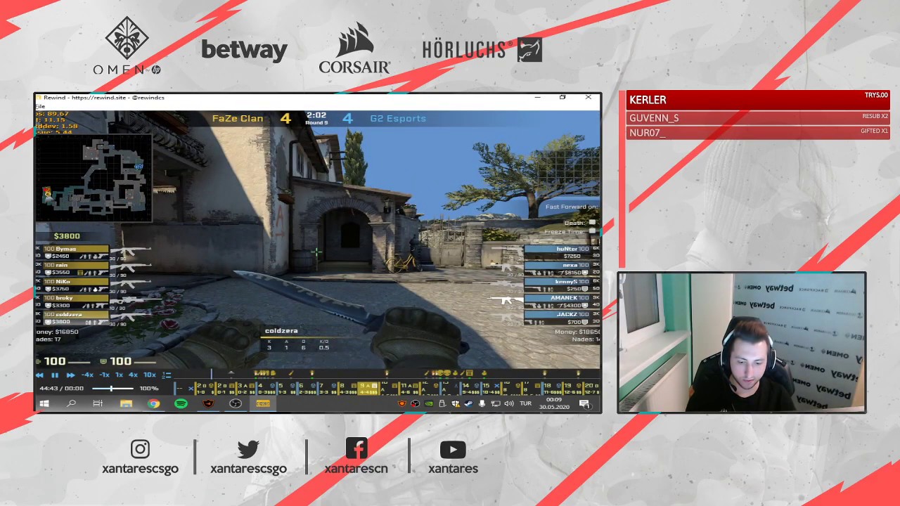 XANTARES FAZE VS G2 MAÇINI ANALİZ EDİYOR YORUMLUYOR!!!!