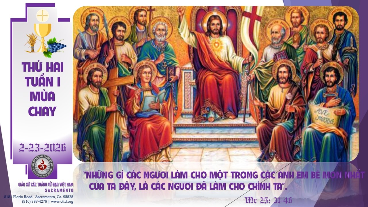 🔴Thánh Lễ  Trực Tuyến: Thứ  Hai  2-23-2026 |  DÀNH CHO BỆNH NHÂN.