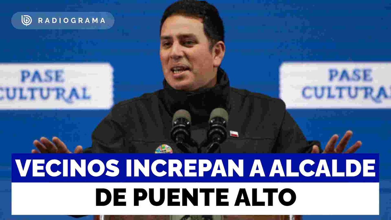 Vecinos impiden punto de prensa de alcalde de Puente Alto tras quitar el comercio ambulante