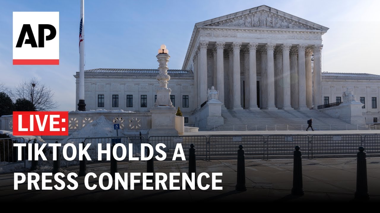 LIVE: TikTok holds press conference after Supreme Court hears arguments on US ban