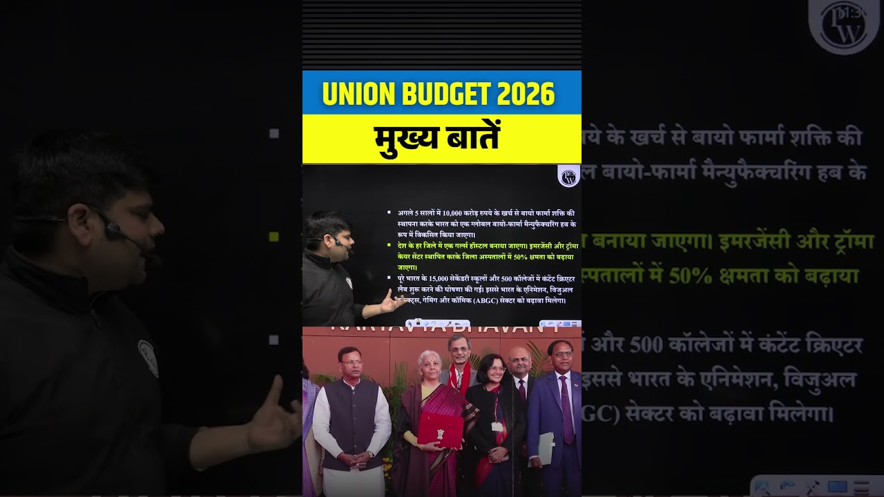 Union Budget 2026 Highlights | बजट 2026-27 Key Points | क्या सस्ता - क्या महंगा? | मुख्य बिंदु