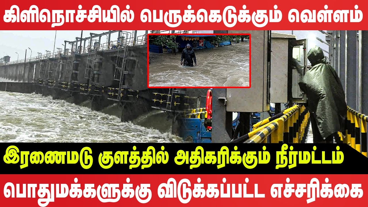 கிளிநொச்சியில் பெருக்கெடுக்கும் வெள்ளம் - பொதுமக்களுக்கு விடுக்கப்பட்ட எச்சரிக்கை!