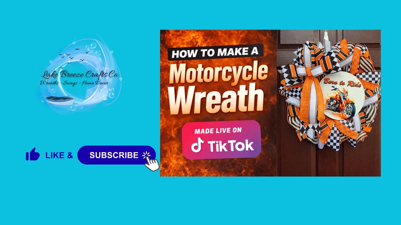 DIY Motorcycle Wreath 