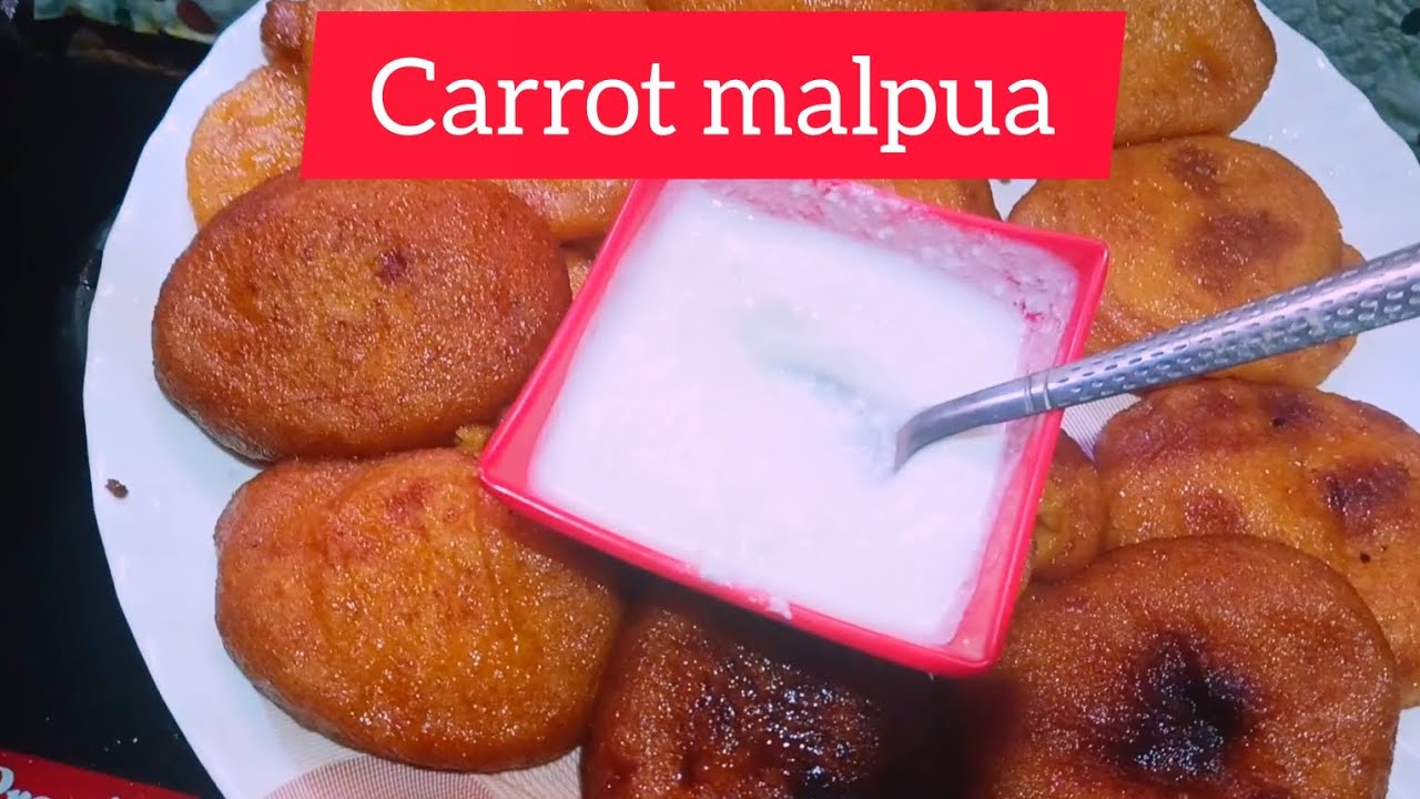 Carrot ମାଲପୁଆ recipe|#food #viral #video 