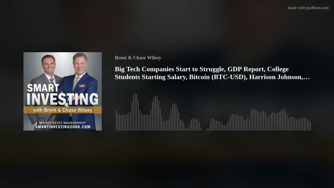 Big Tech Companies Start to Struggle, GDP Report, College Students Starting Salary, Bitcoin (BTC-USD