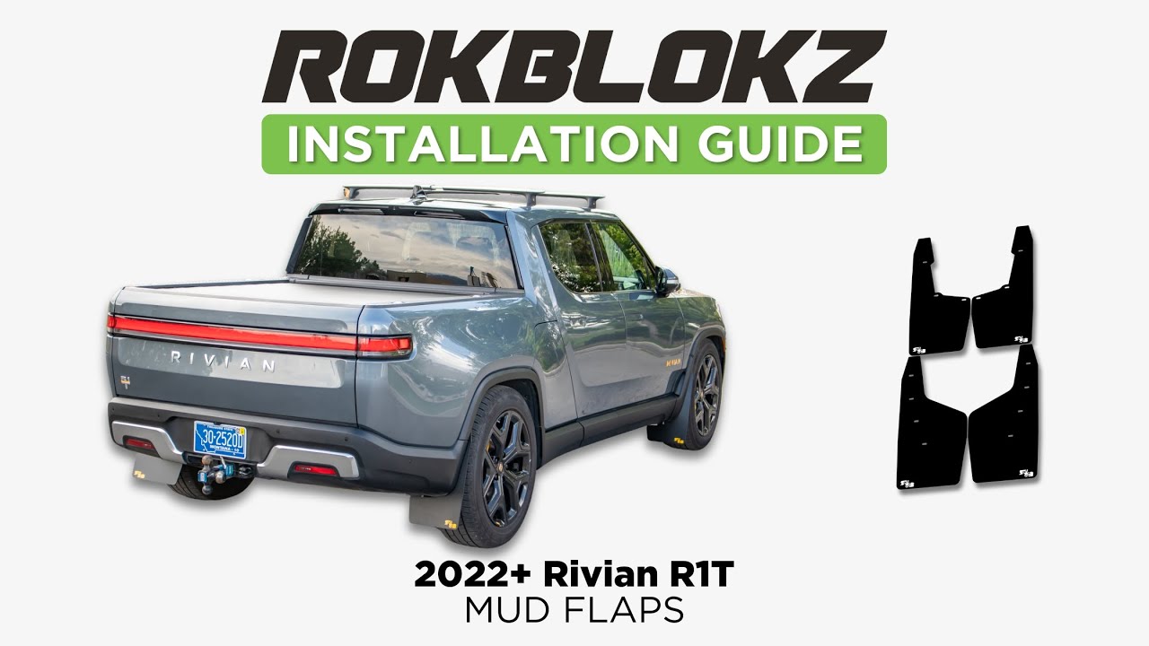 2022+ RIVIAN R1T: How to install Rokblokz Rally Style Mud Flaps