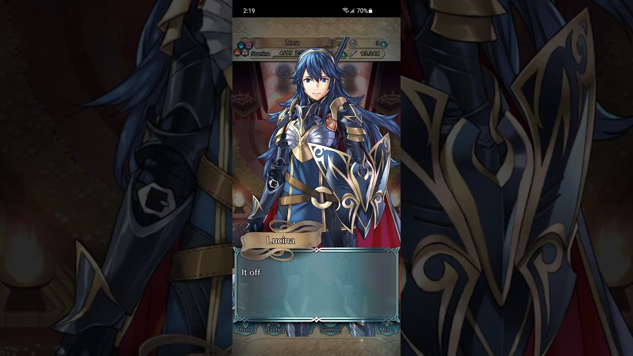 Brave Lucina Lv. 40 Conversation [FEH]