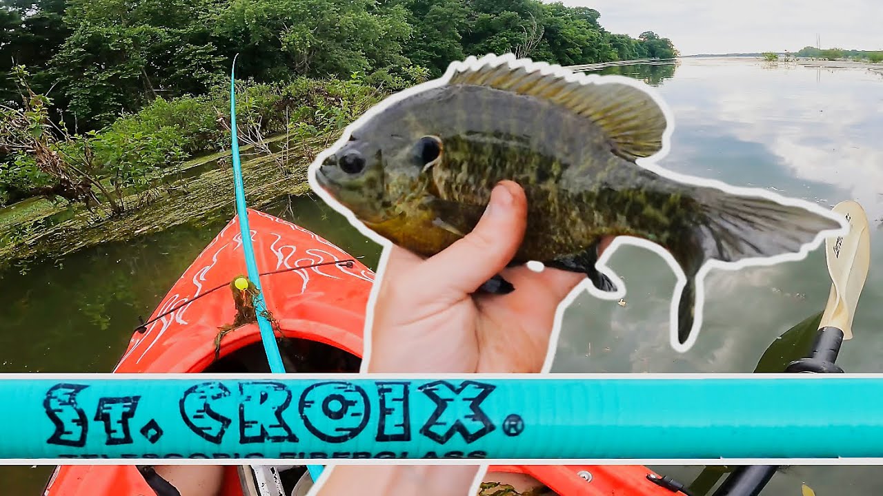 Trying out the 12' St. Croix - Cane Pole Fishing for Bream