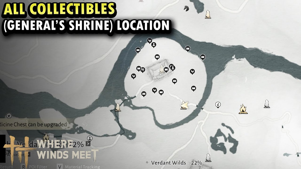 All Collectibles Locations (General's Shrine) | Where Winds Meet