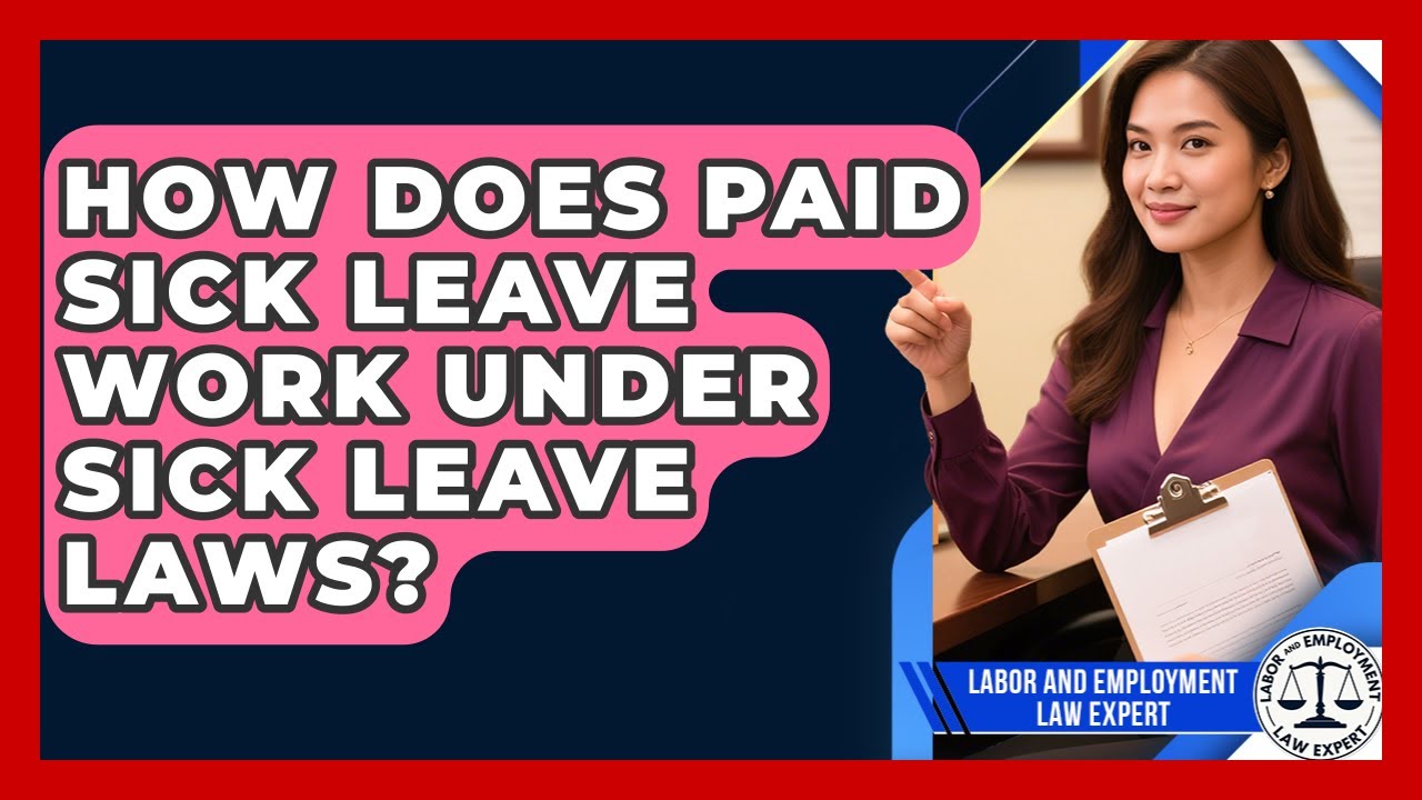 How Does Paid Sick Leave Work Under Sick Leave Laws? - Labor and Employment Law Expert