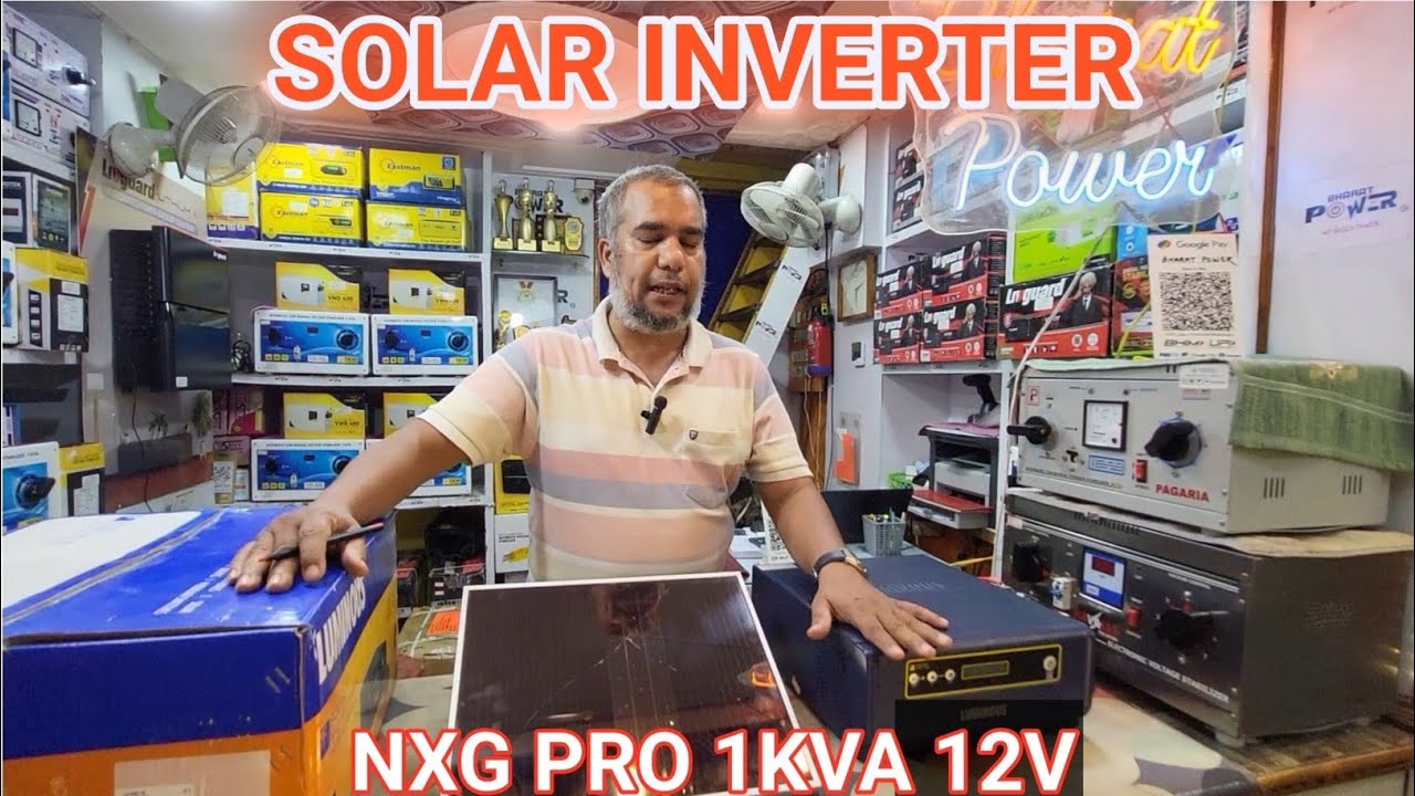 Luminous NXG Pro 1KVA 12V Solar Inverter | Best for Homes & Shops | #Bharat_Power_Ranchi #Solar