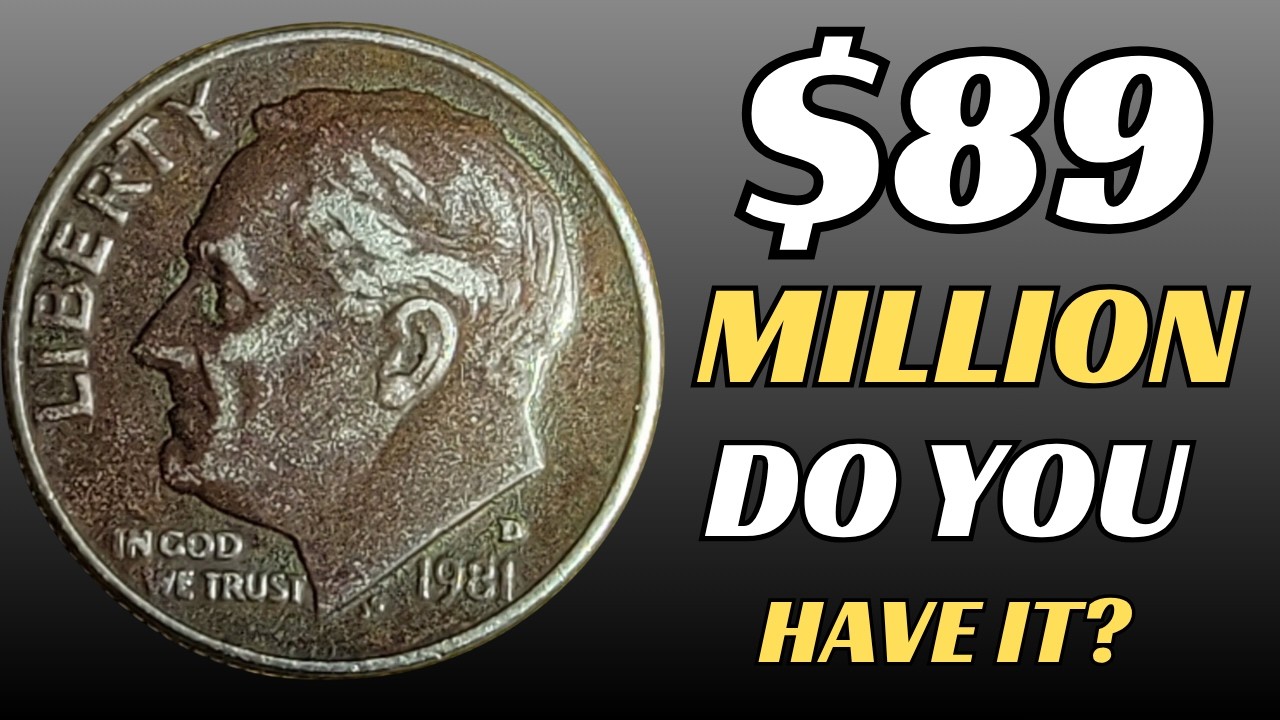 Shocking 1981-D Roosevelt Dime Die Cap Off-Center Clad Separation PCGS $89 Million!