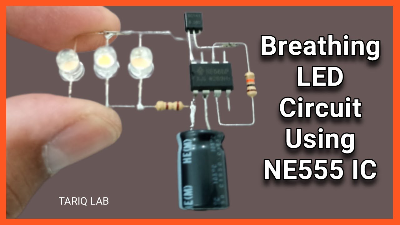 Breathing LED Circuit | LED Flasher Circuit | NE555