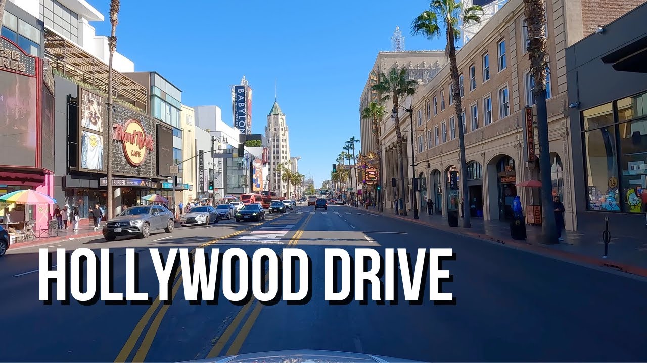 [4K] Driving through Hollywood, California - Driving Tour
