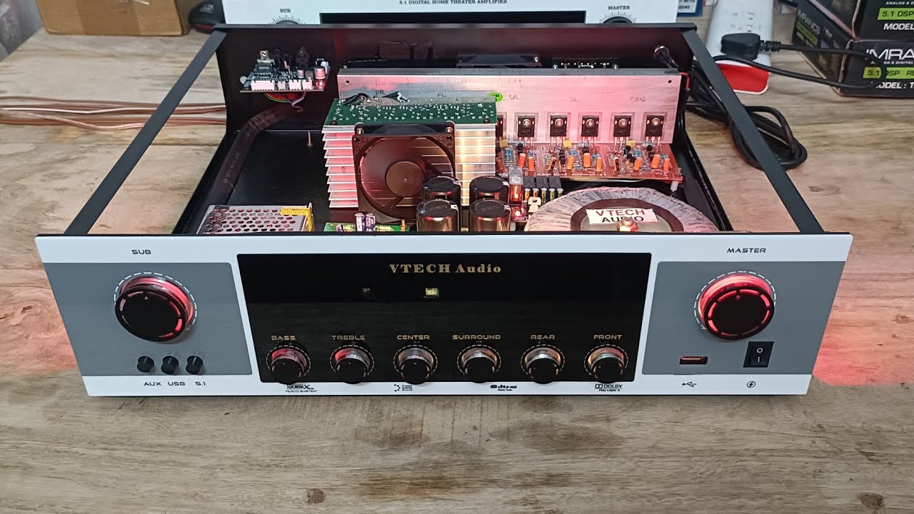 5.1 CH Analog Amplifier /GT-233 Mini Decoder /HDMI(Arc)/Optical/Digital Audio Support /VTECH Audios