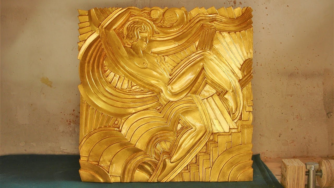 Wood Carving Folies Berg&egrave;re Bas-Relief (Timelapse)