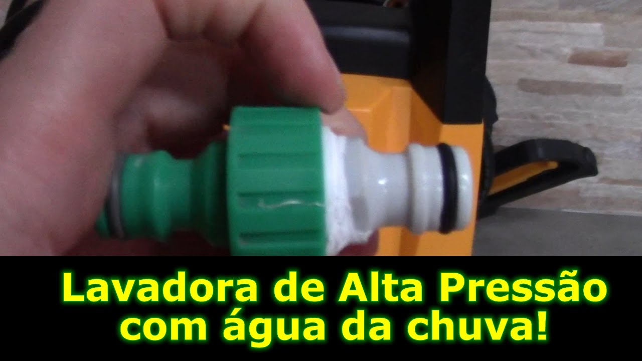 Lavadora de Alta Pressão ligada na Cisterna